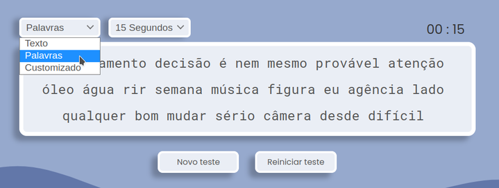 TESTE DE DIGITAÇÃO COM 3 TECLADOS DIFERENTES. 