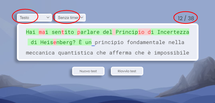 Paragrafo per prova di battitura.