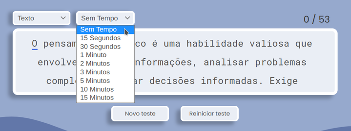 Teste de Digitação Online Grátis em Português - Typing Core